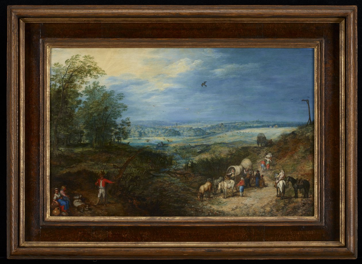 Köylülerle Peyzaj by Jan the Elder Brueghel