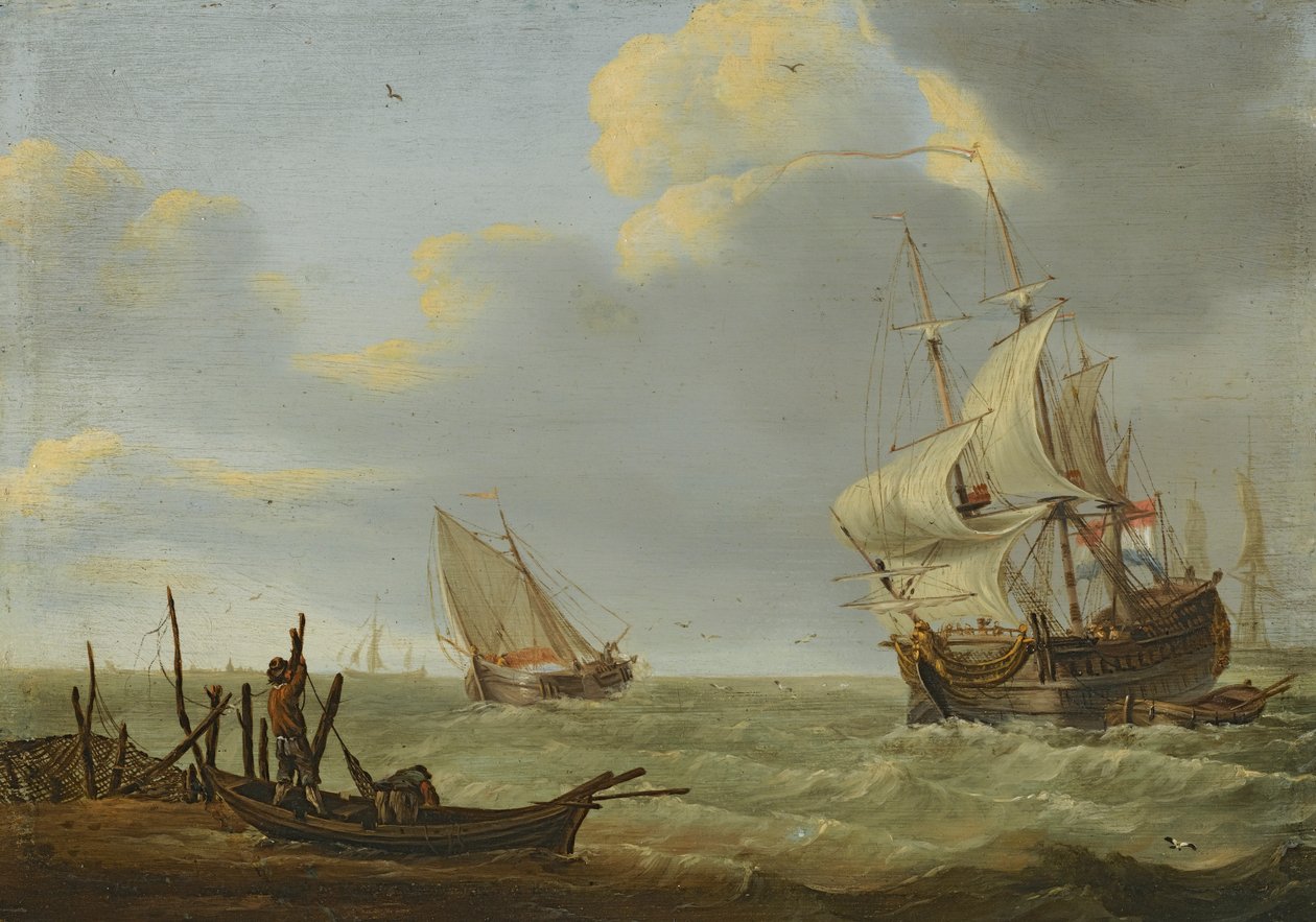 Bir esinti içinde gemiler by Jan Claesz Rietschoof