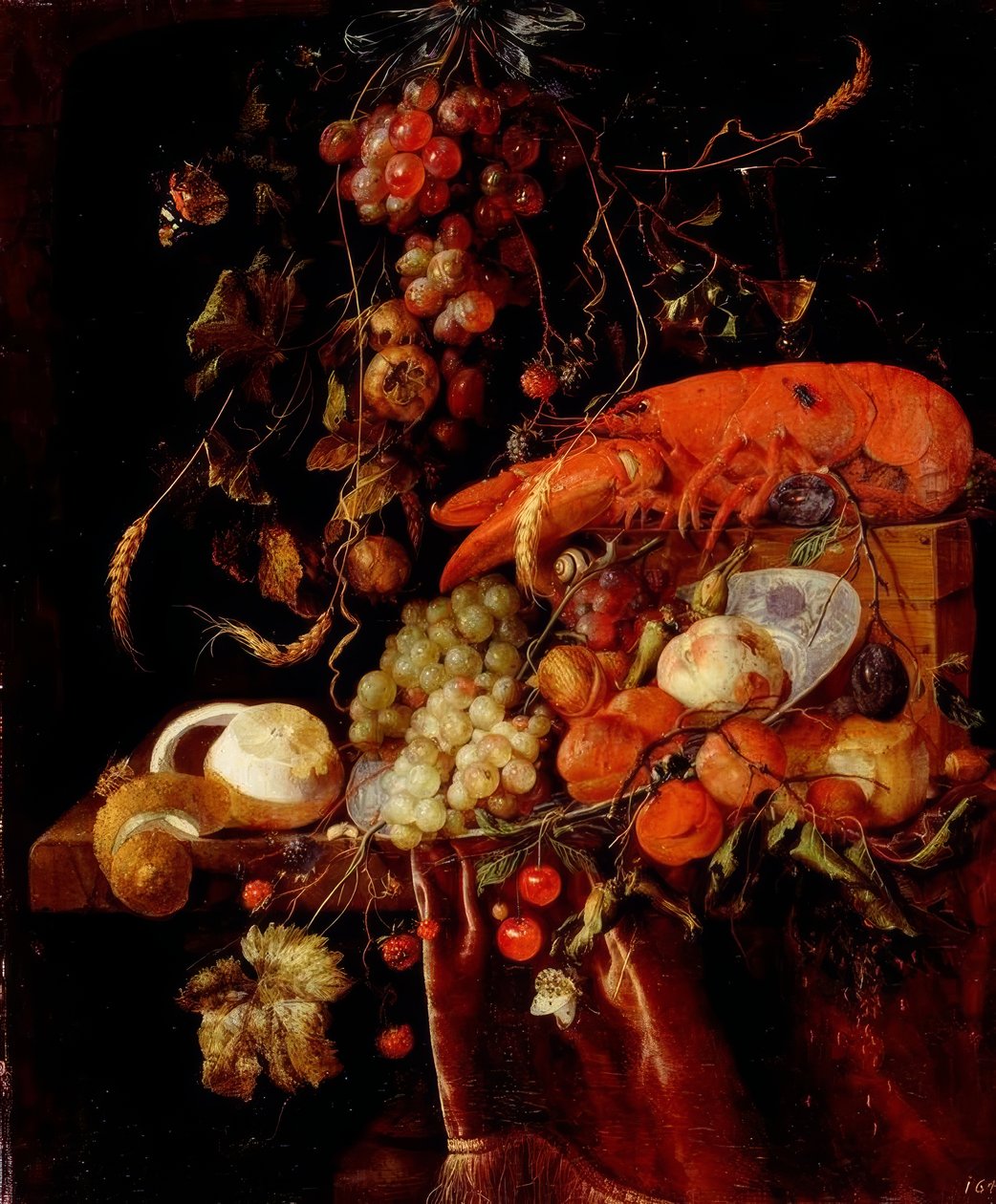 Bir ıstakoz ile natürmort by Jan Davidsz de Heem