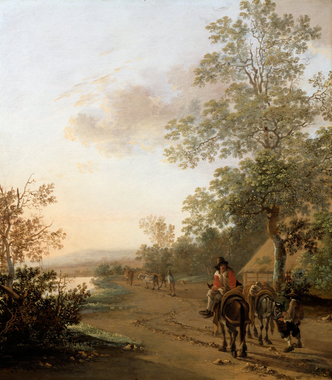Gölün Kenarında Yol by Jan Dirksz Both