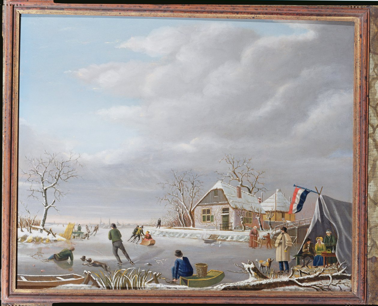 Bir Kış Manzarasında Patenciler by Jan Gerardus Casteelen