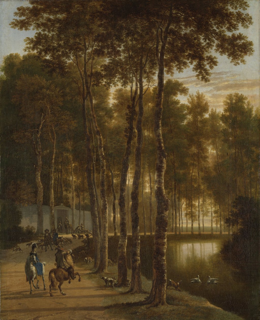 huş ağacı bulvarı by Jan Hackaert