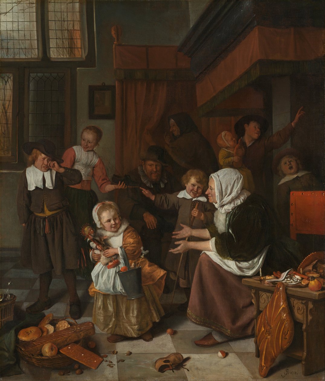 Aziz Nikolaos Bayramı by Jan Havickszoon Steen