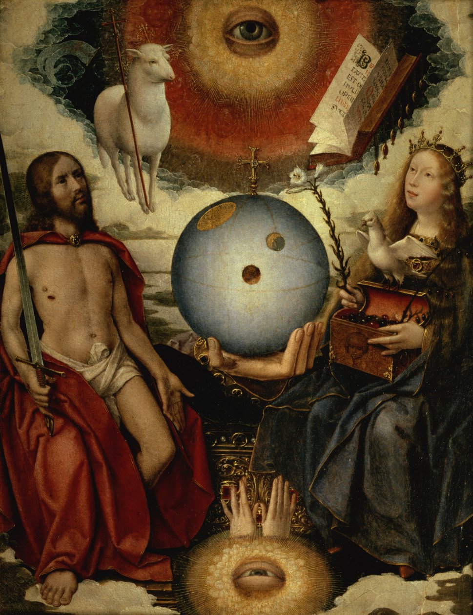 Hıristiyanlığın alegorisi by Jan II Provost