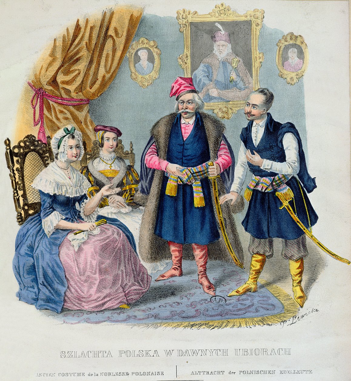 Polonya Asaletinin Eski Kostümleri by Jan Lewicki