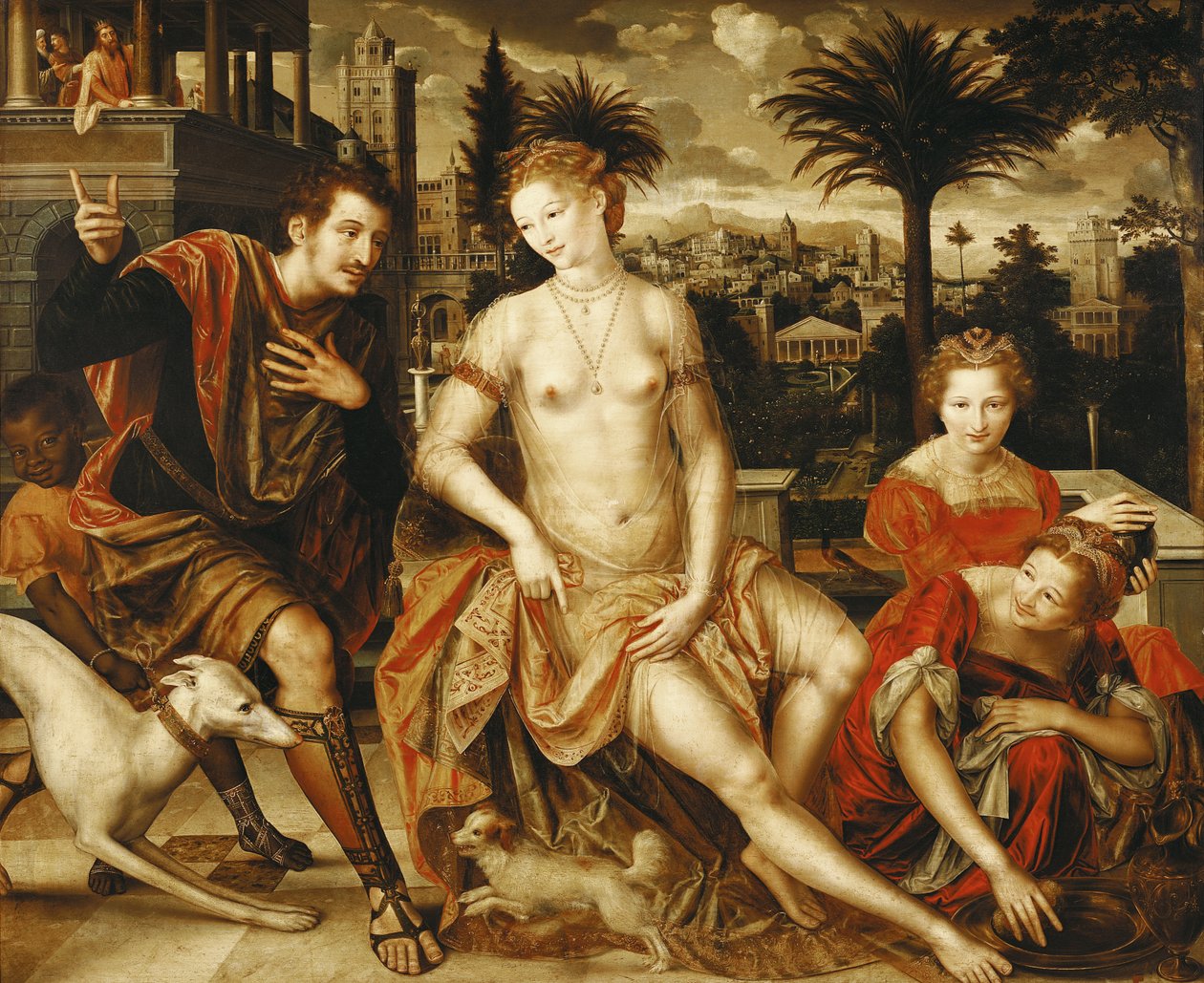 David ve Bathsheba, 1562 by Jan Massys or Metsys