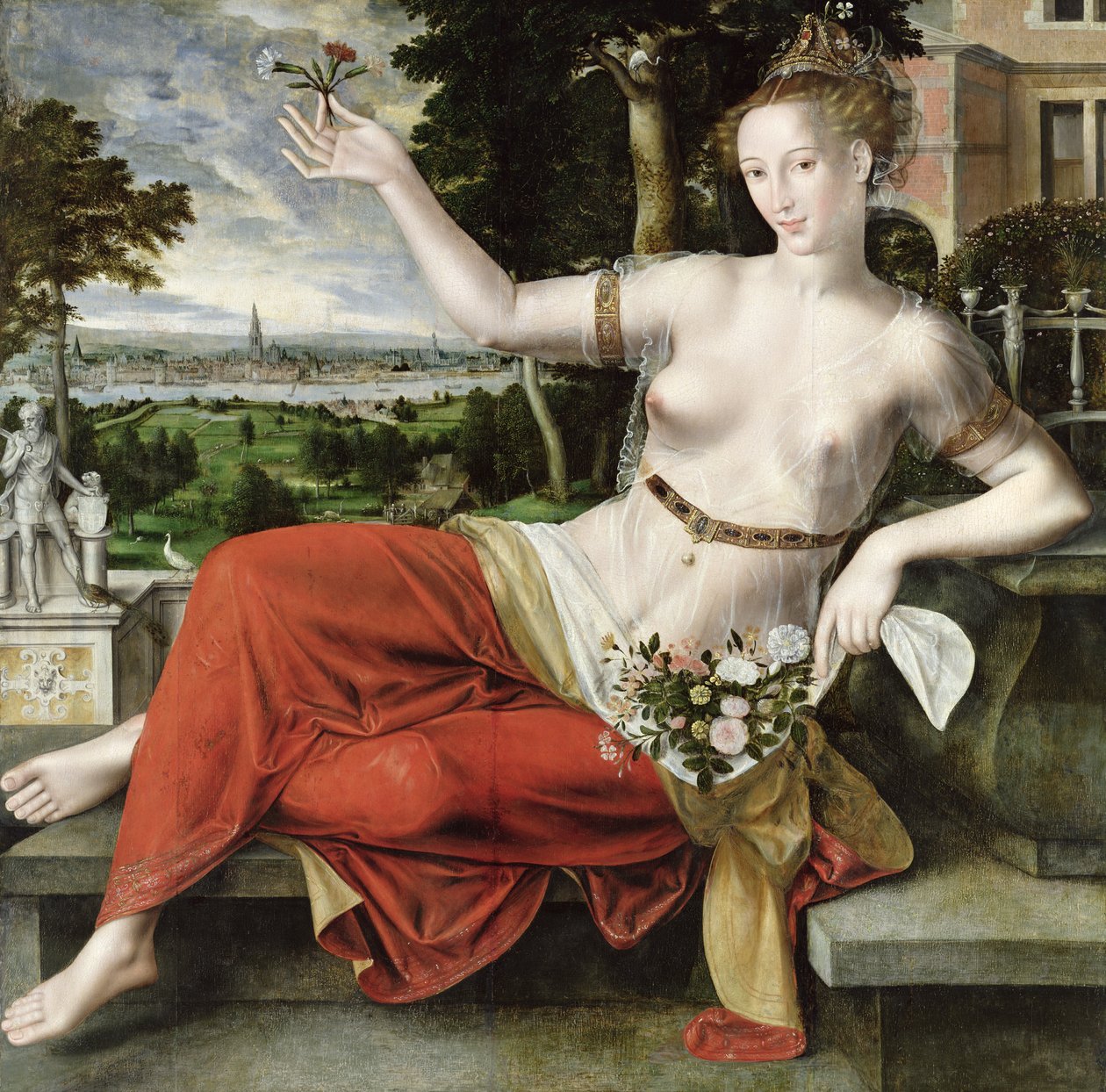 Flora, 1559 (ayrıca bkz. 149206) by Jan Massys or Metsys