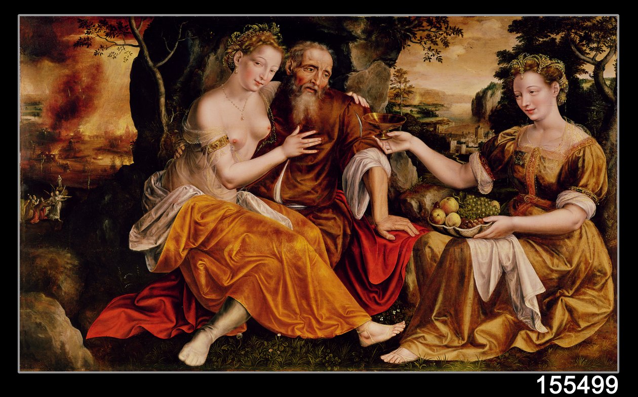 Lût ve Kızları, c.1565 by Jan Massys or Metsys