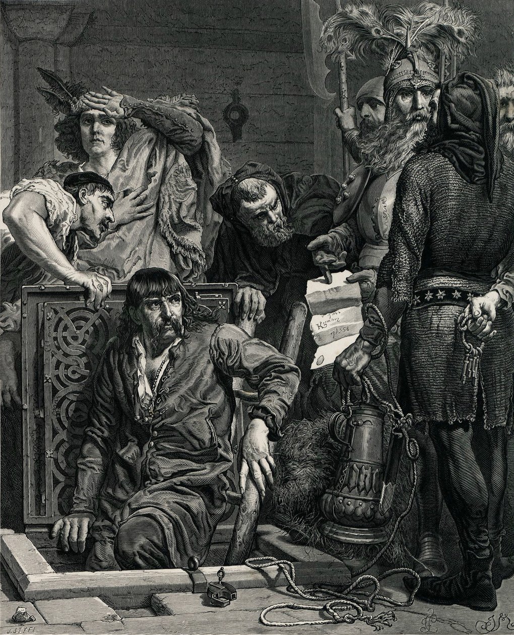 Macko Borkowic açlıktan idama mahkum edildi by Jan Alojzy Matejko