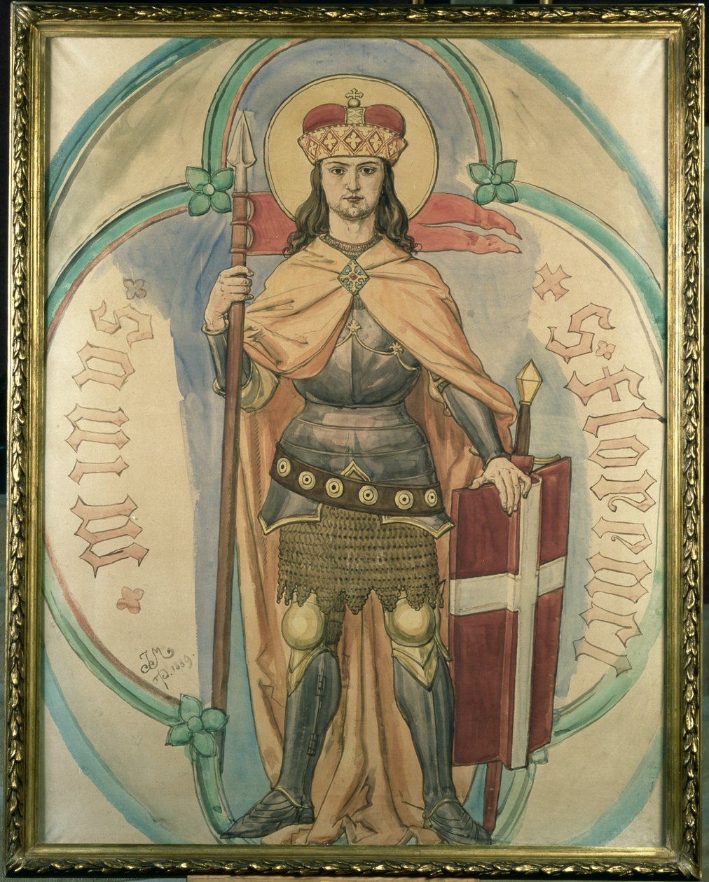 St. Florian, 1889 (tuval tahtası üzerinde wc) by Jan Alojzy Matejko