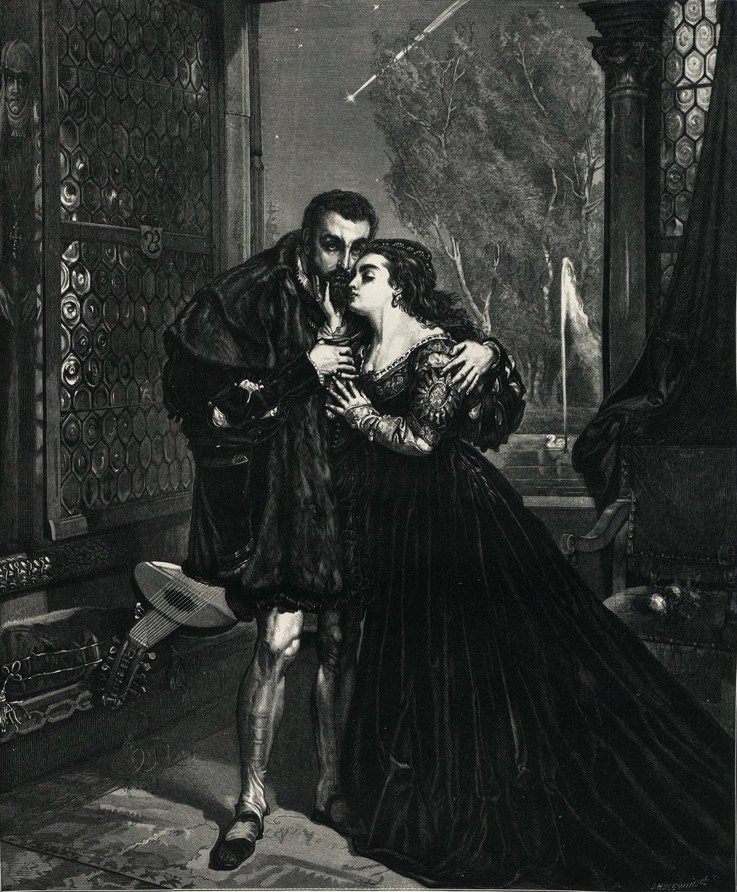 Zygmunt II Ağustos ve Barbara Radziwillowna by Jan Alojzy Matejko