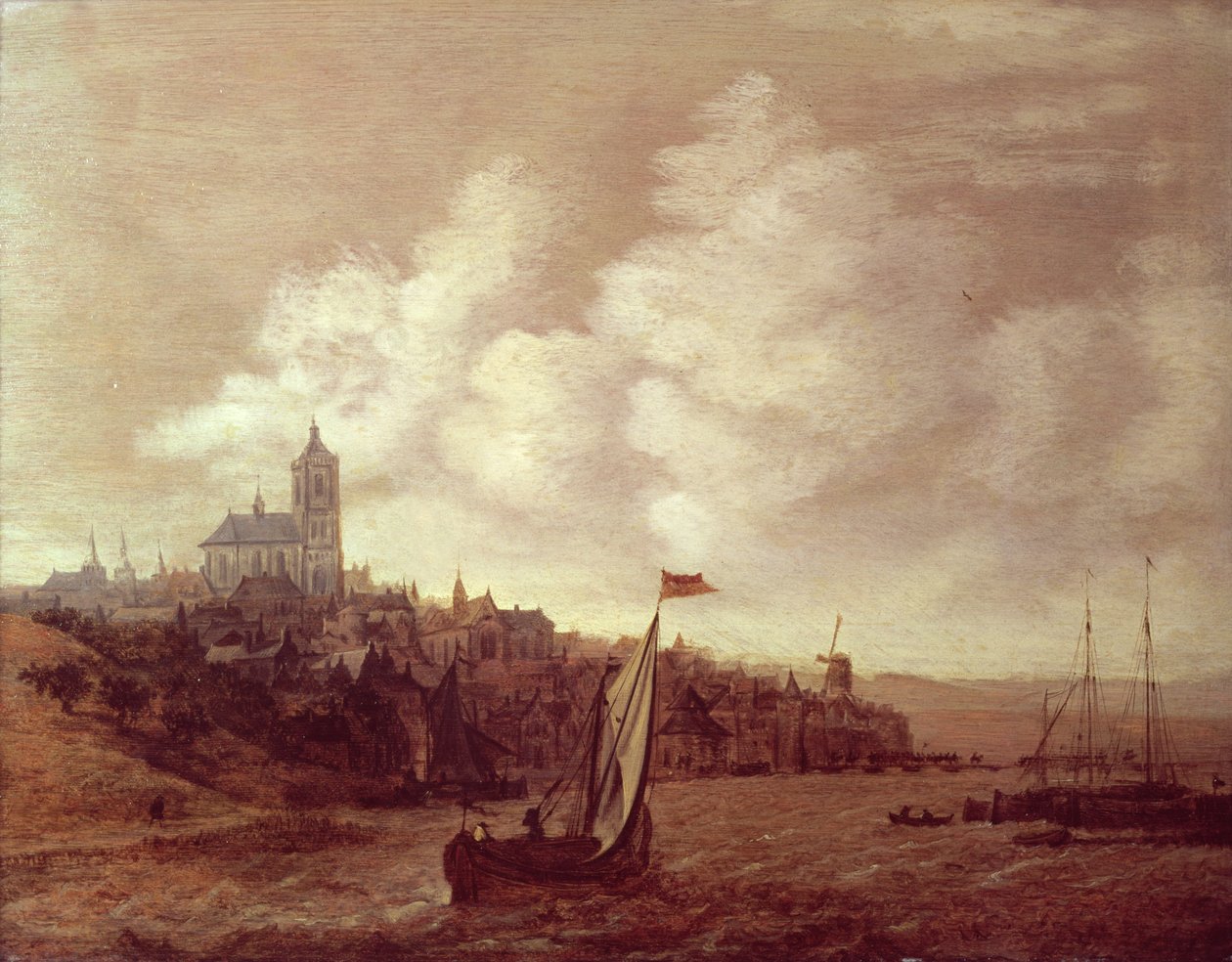 Nehir ve Şehir Manzarası by Jan Meerhout