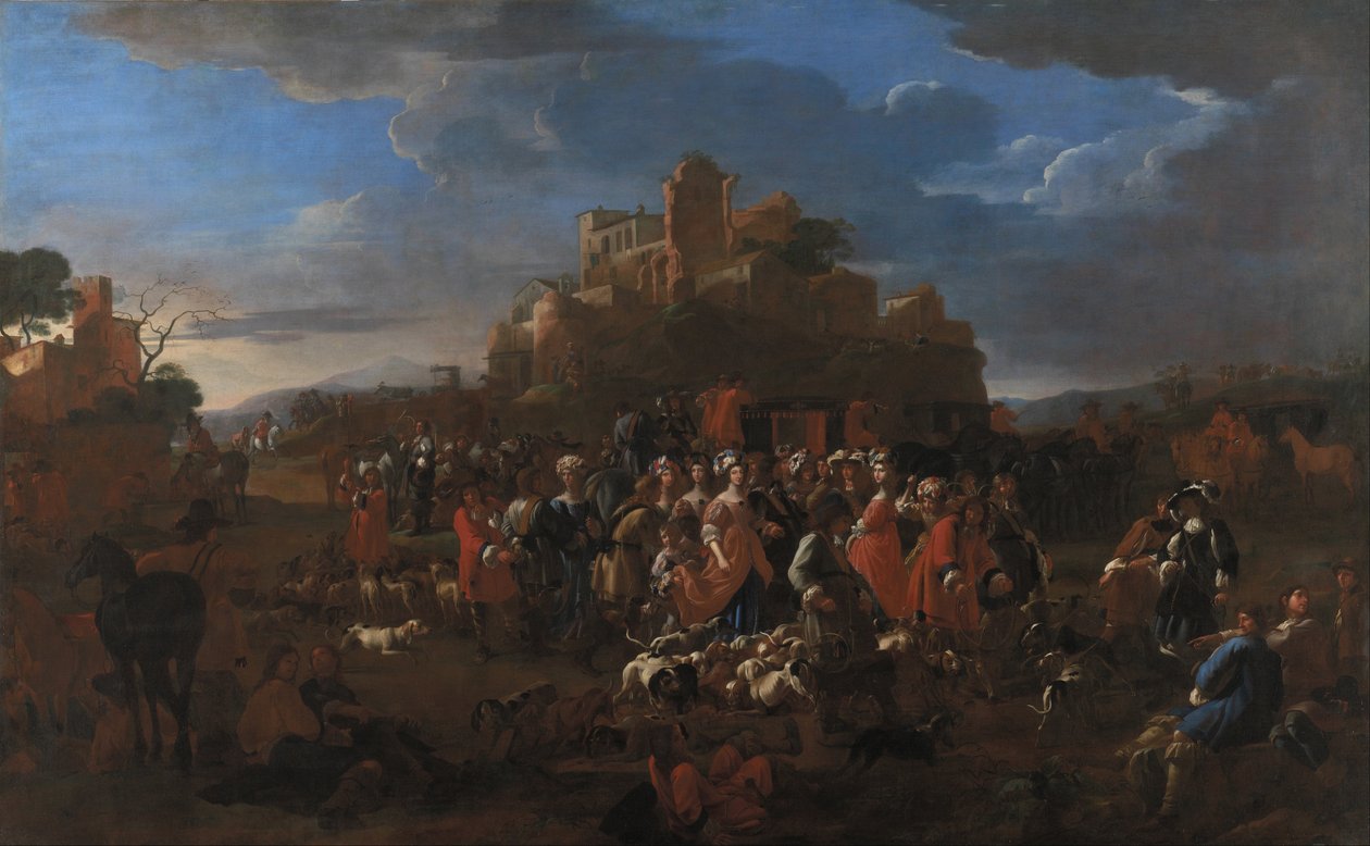 Curéa - curée - kraliyet mahkemesi ile by Jan Miel
