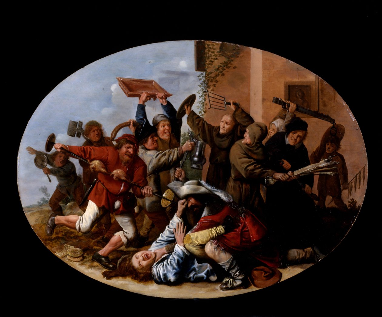 Karnaval ve Lent Arasındaki Savaş by Jan Miense Molenaer