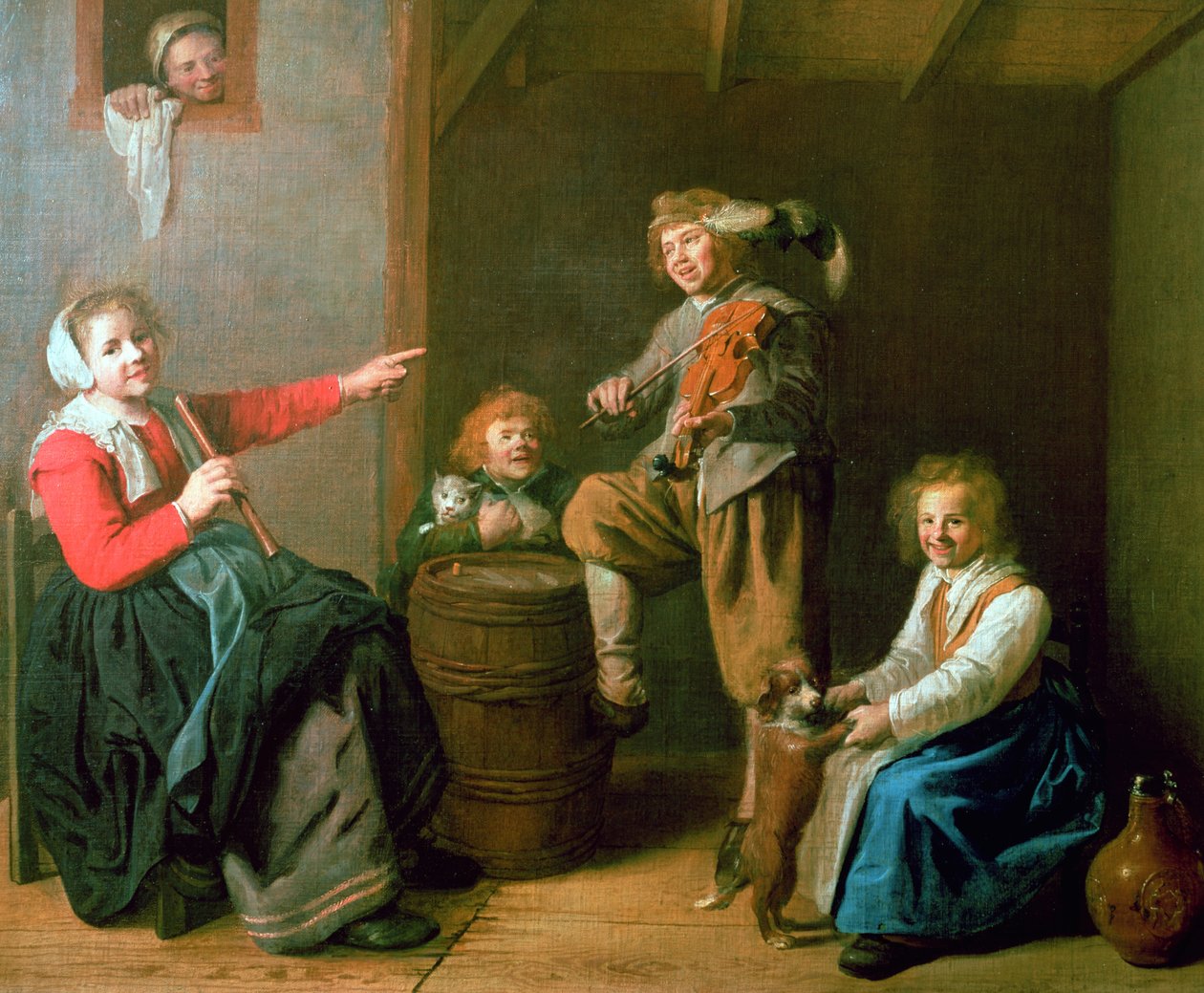 Müzikal Parti, 17. yüzyıl by Jan Miense Molenaer