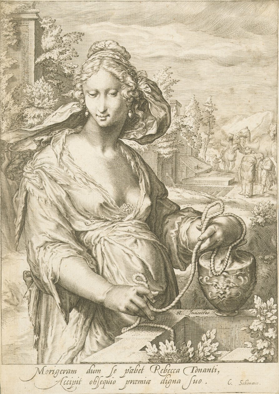 Kuyudaki Rebecca by Jan Pietersz. Saenredam