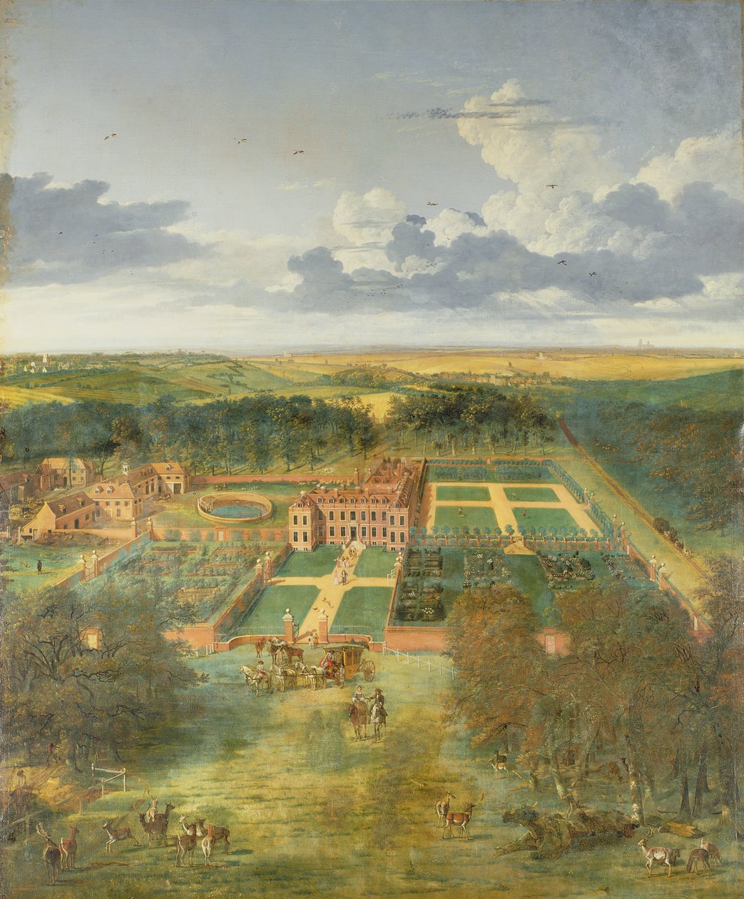 Newmarket yakınlarındaki Cheveley Parkı, by Jan Siberechts