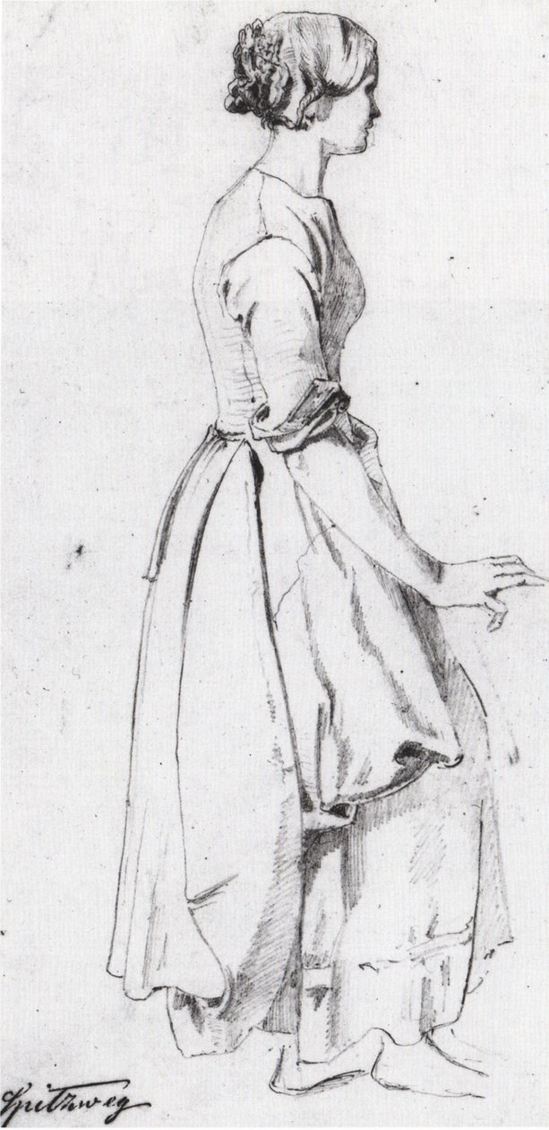 genç çamaşırcı by Jan Vermeer van Delft