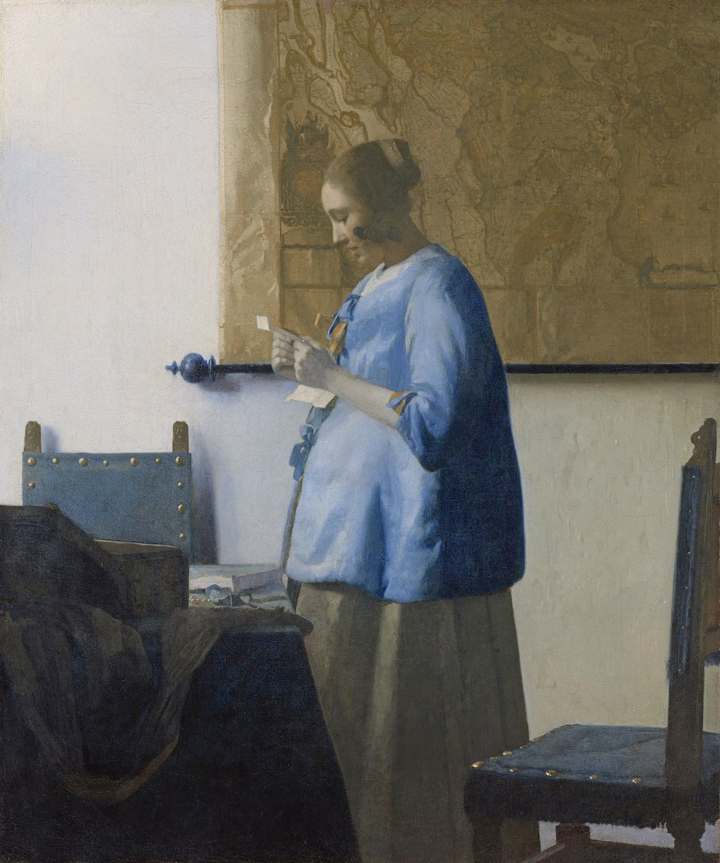 Mektup Okuyan Kadın, c.1662-63 by Jan Vermeer van Delft