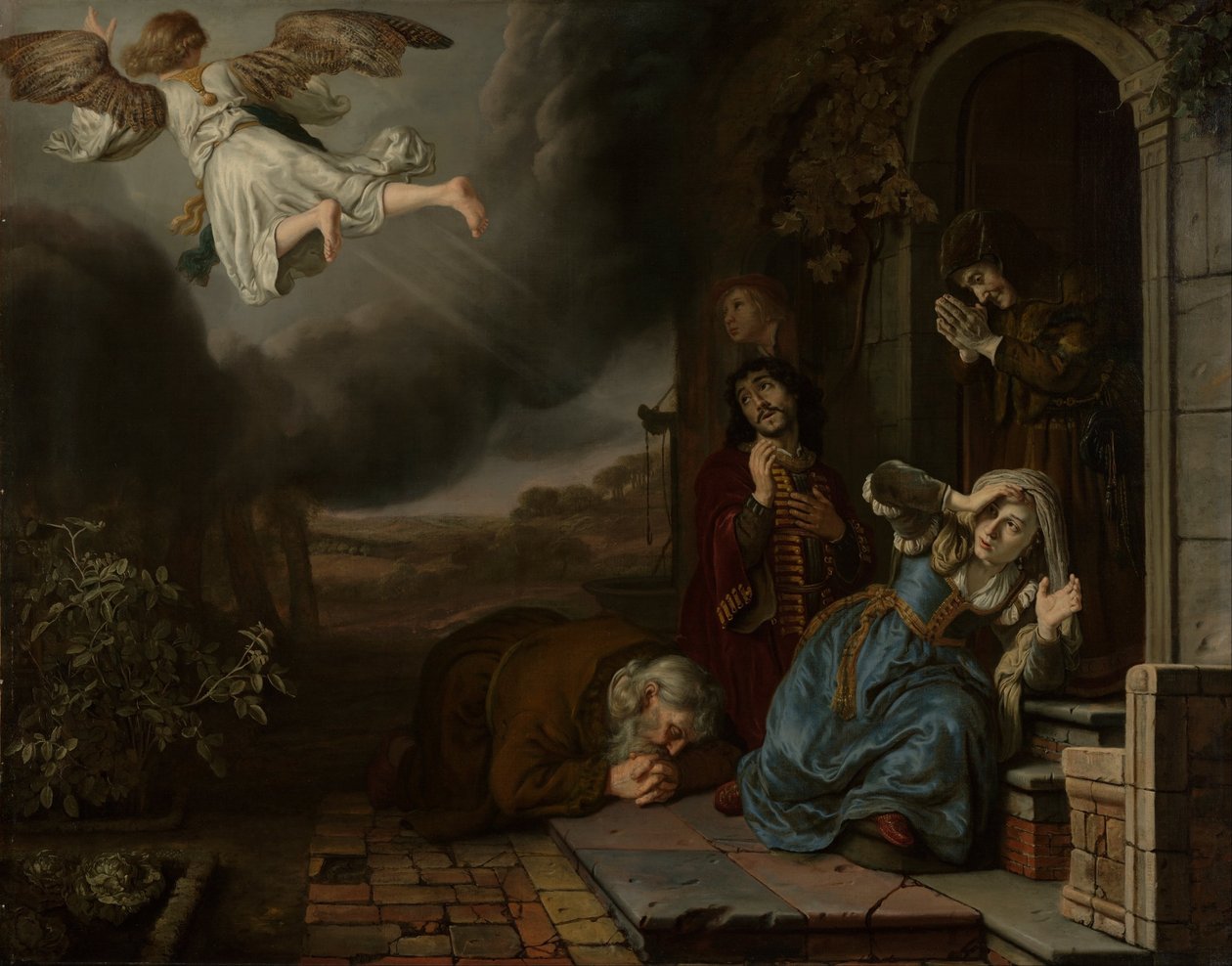 Tobit ve Ailesinden Ayrılan Melek by Jan Victors