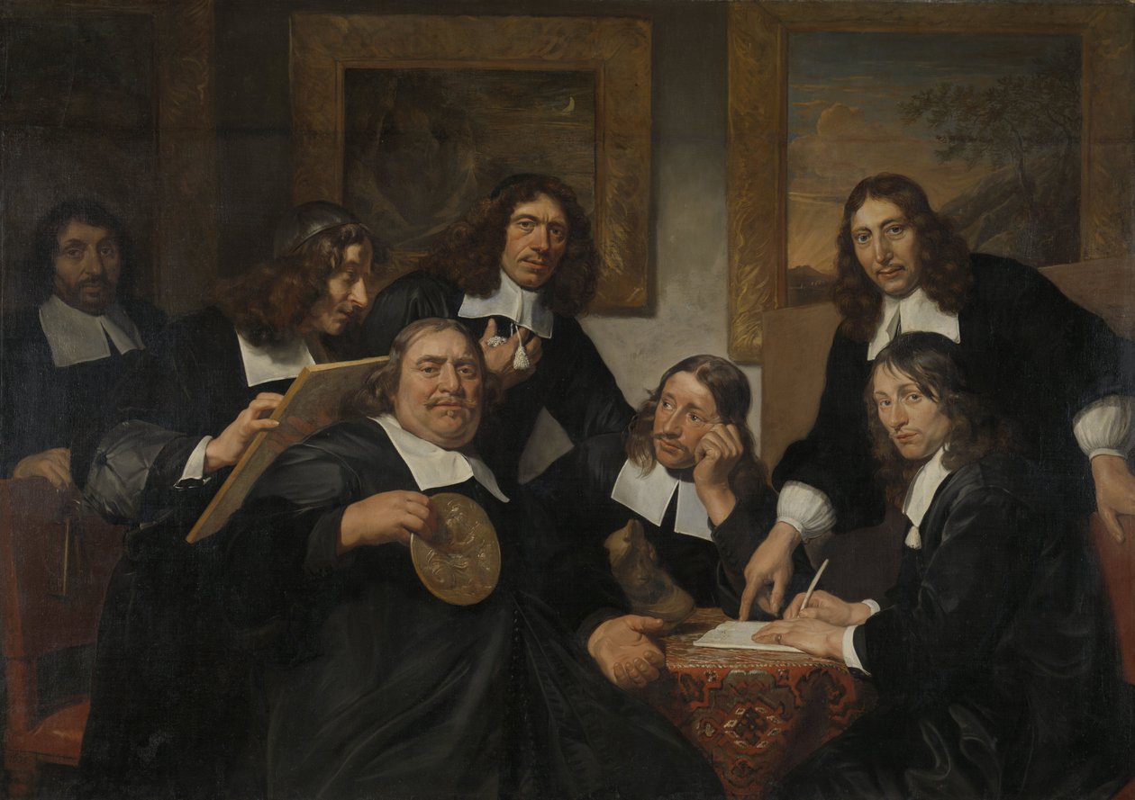 St. Luke loncasının valileri, Haarlem, 1675 by Jan de Bray  