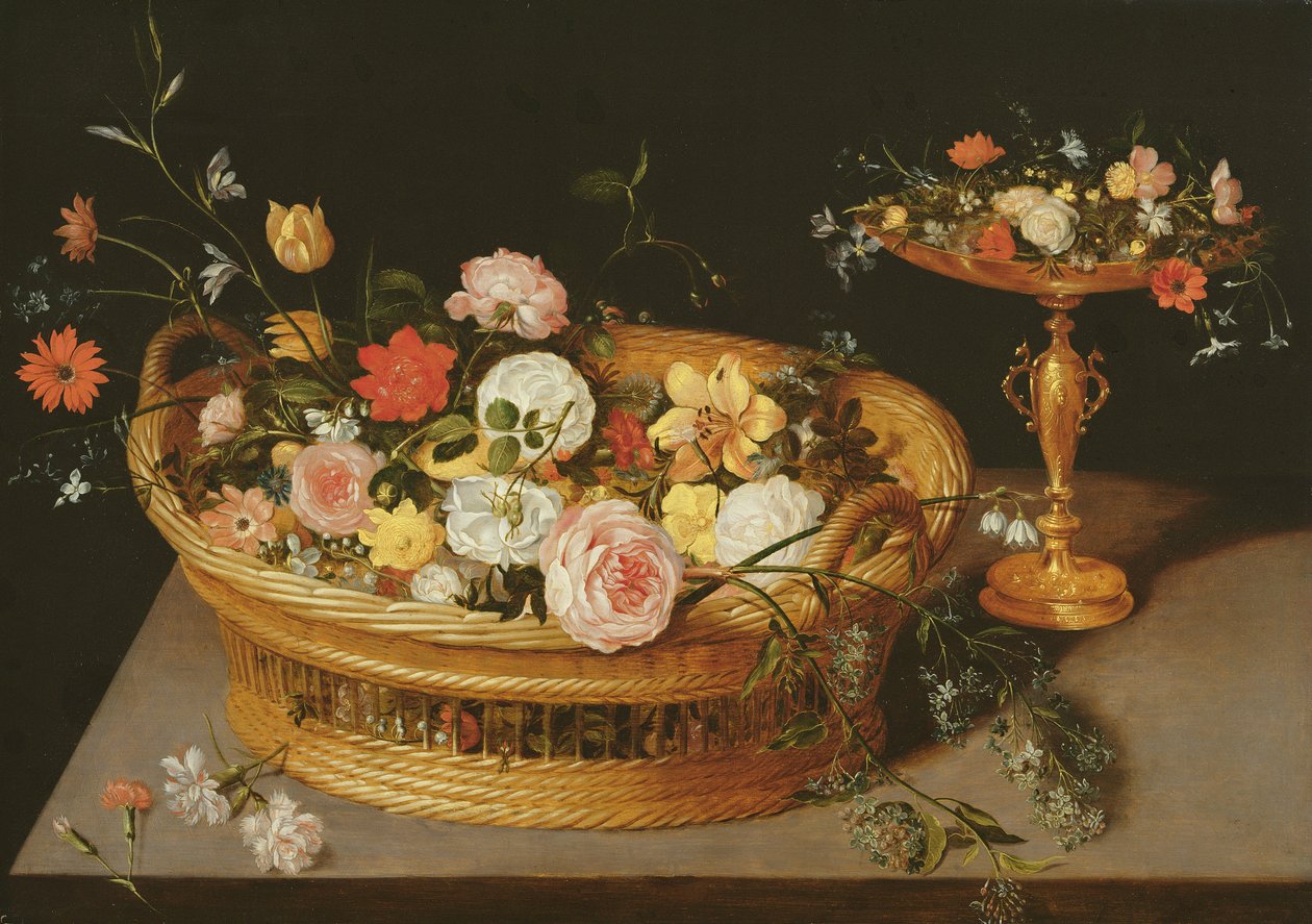 Gümüş Yaldız Tazzalı Çiçek Sepeti by Jan the Elder Brueghel