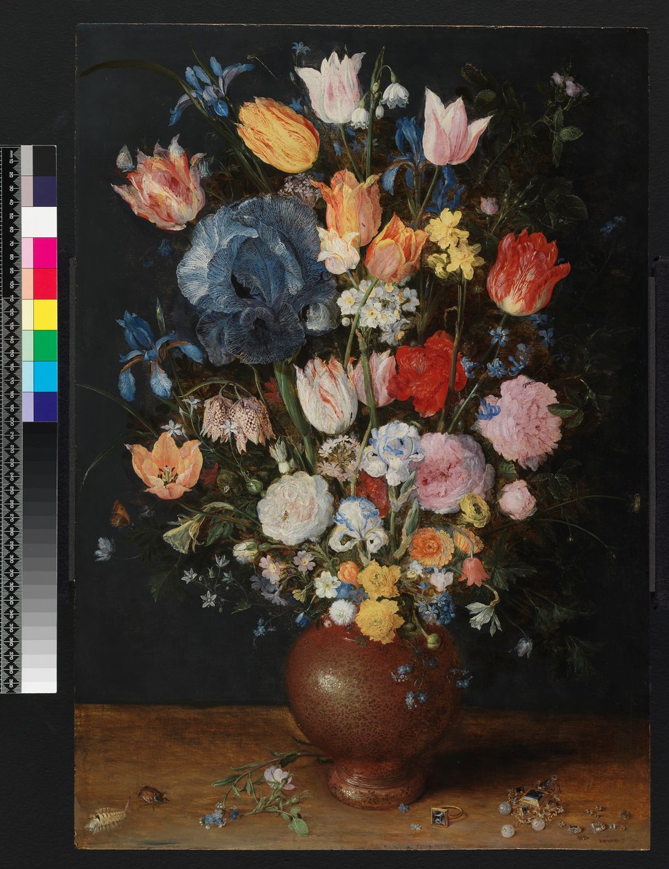 Çiçeklerden Bir Taş Vazo, c.1607-8 by Jan the Elder Brueghel