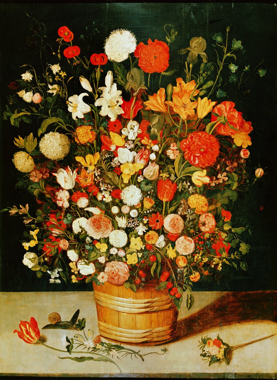 Çiçek buketi by Jan the Elder Brueghel