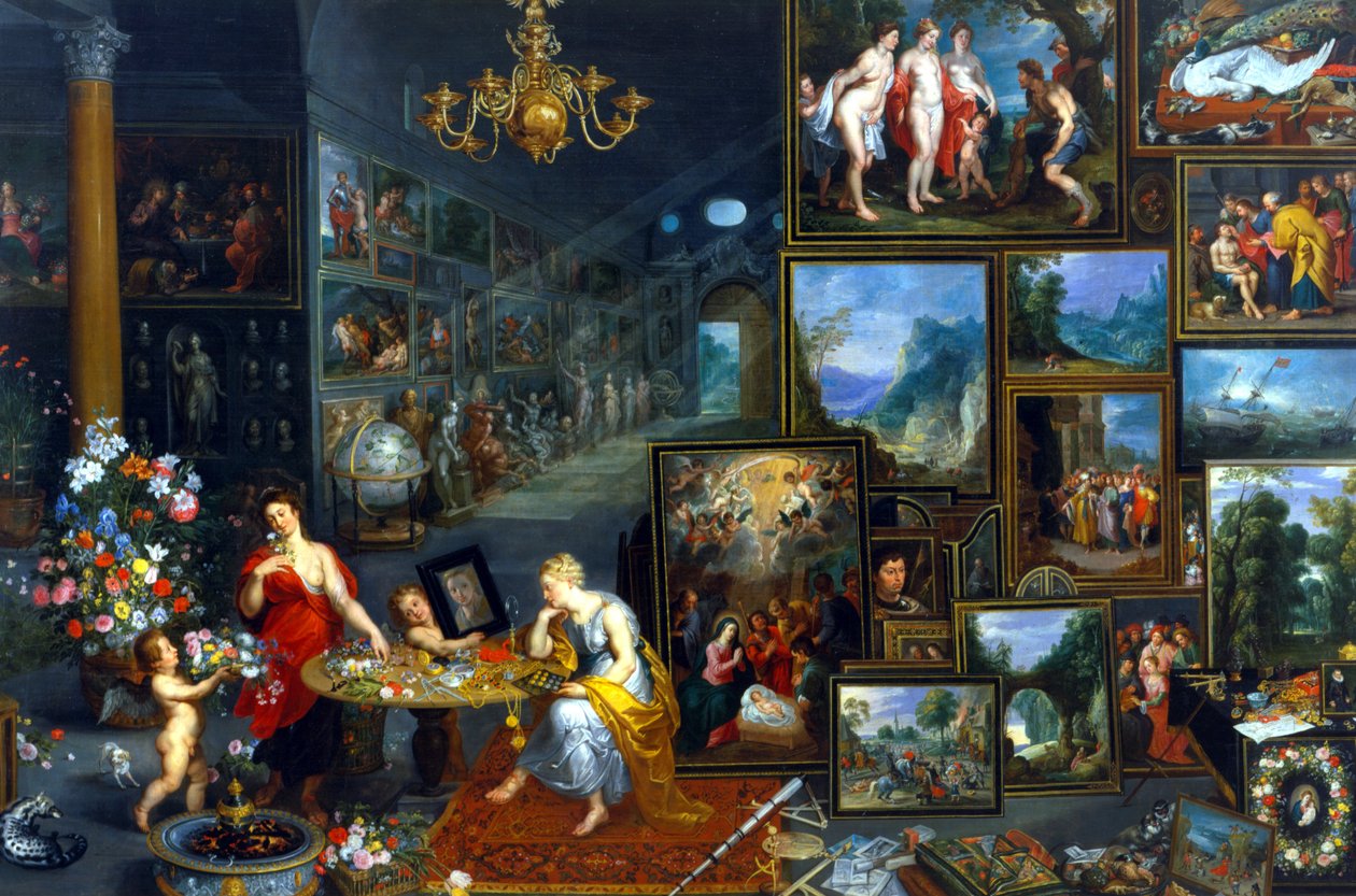 Görme ve Koku by Jan the Elder Brueghel