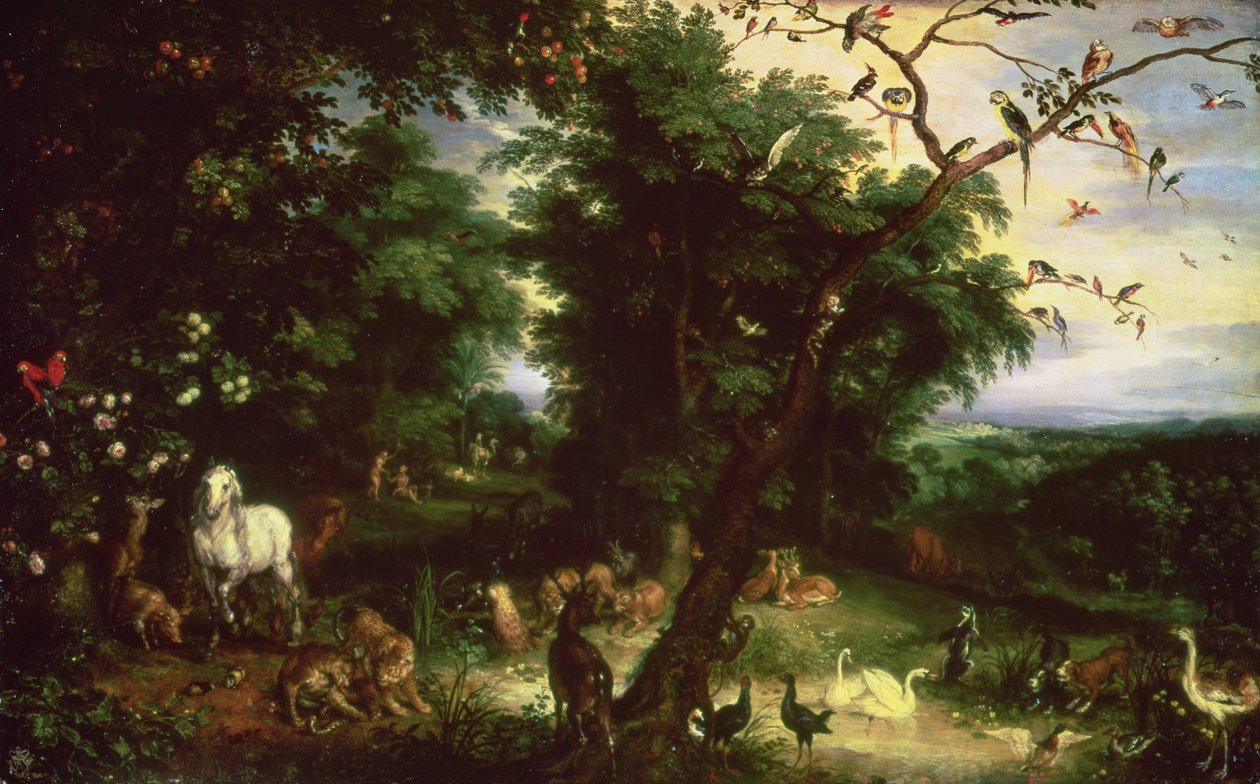 İnsanın Düşüşü by Jan the Elder Brueghel