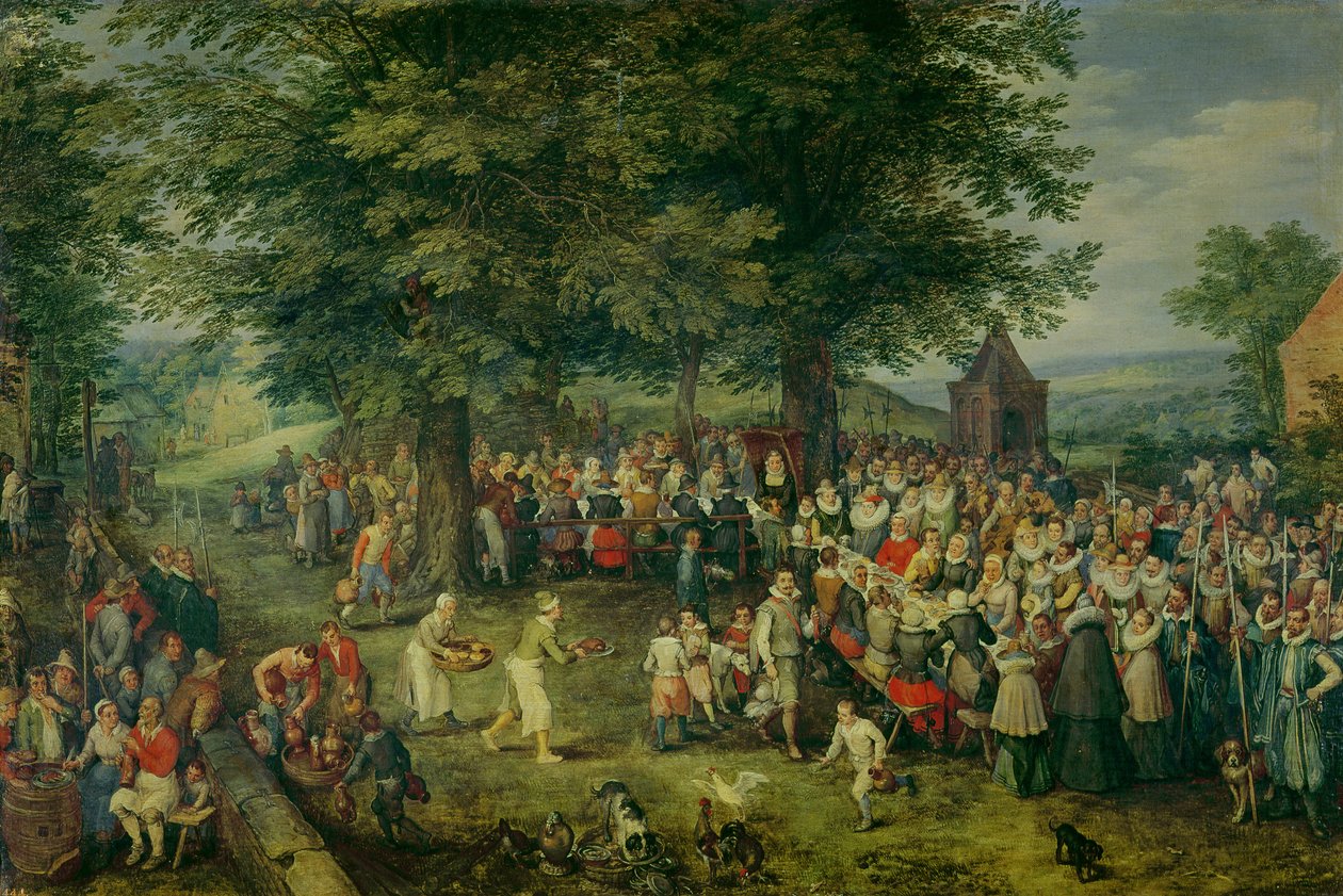 Düğün Ziyafeti by Jan the Elder Brueghel