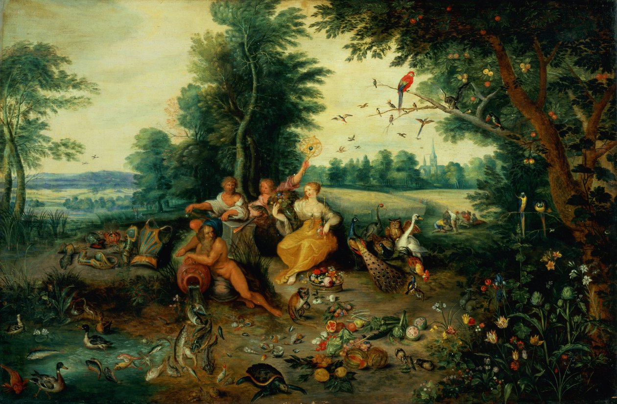 Dört Element (panel) by Jan Brueghel the Younger