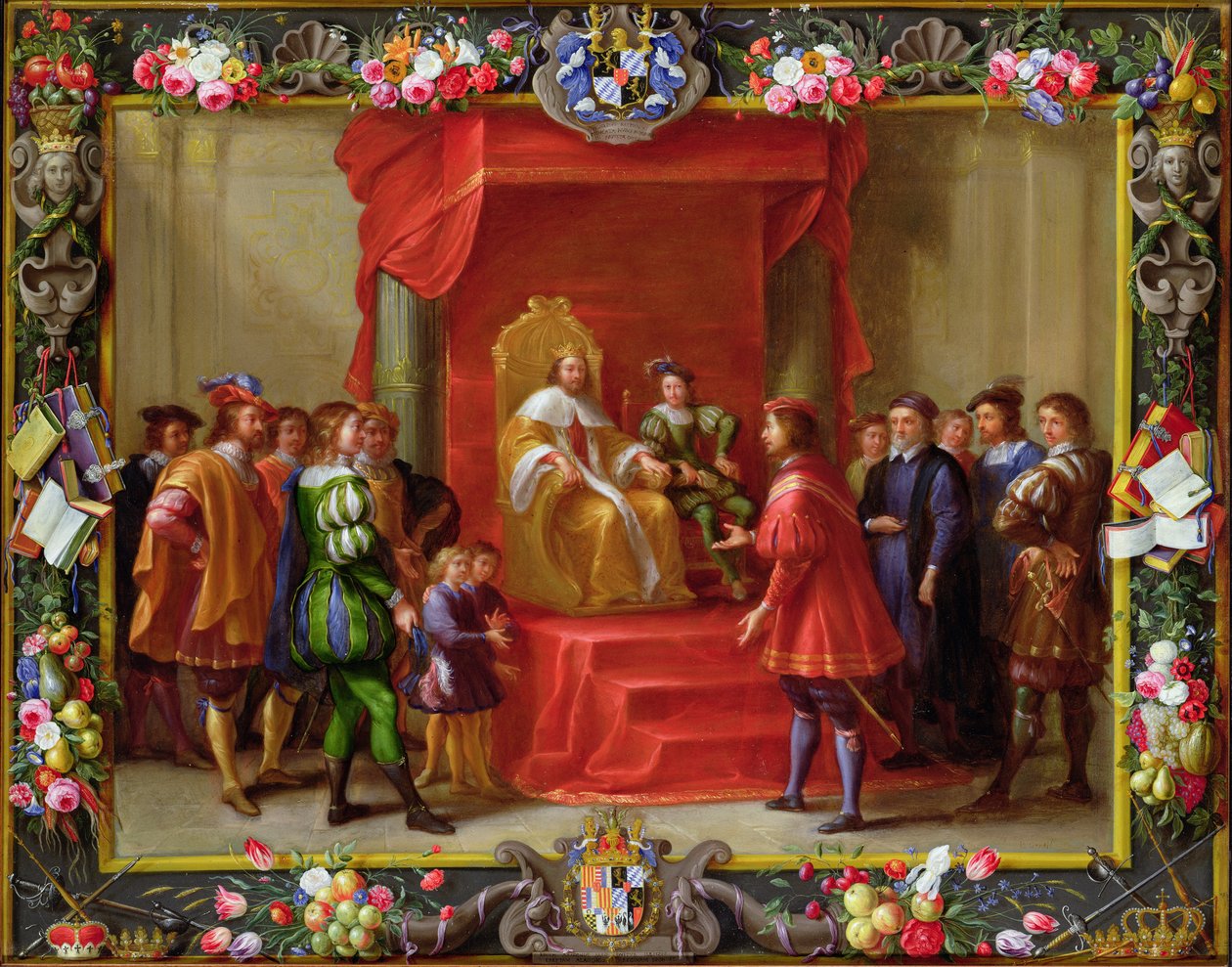 Peter IV, King of Aragon being visited by Guillaume-Raymond Moncada  by Jan van and Primo, Luigi Kessel