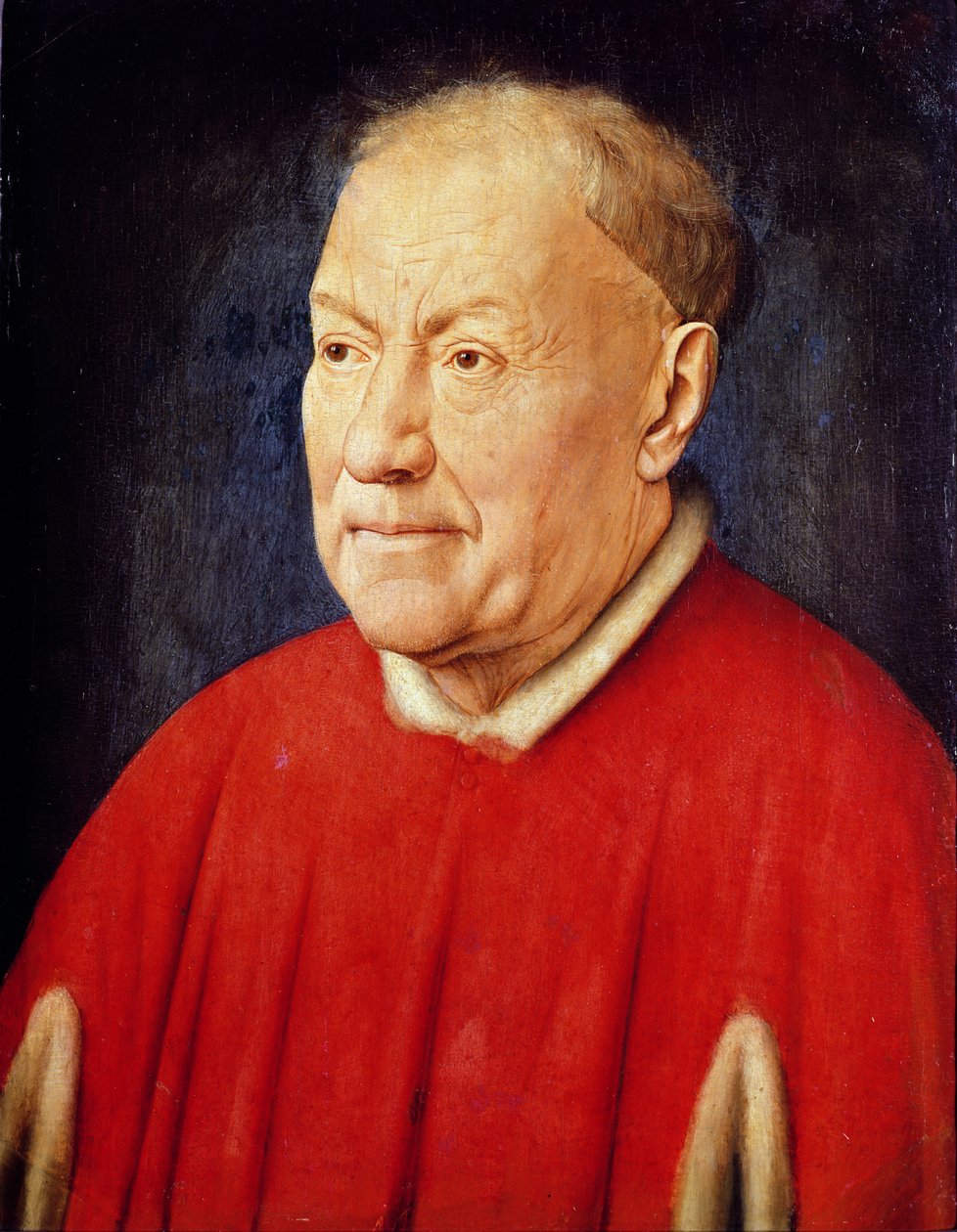 ಕಾರ್ಡಿನಲ್ ಅಲ್ಬರ್ಗಾಟಿ ಟರ್ಕಿಯ ಭಾವಚಿತ್ರ by Jan van Eyck