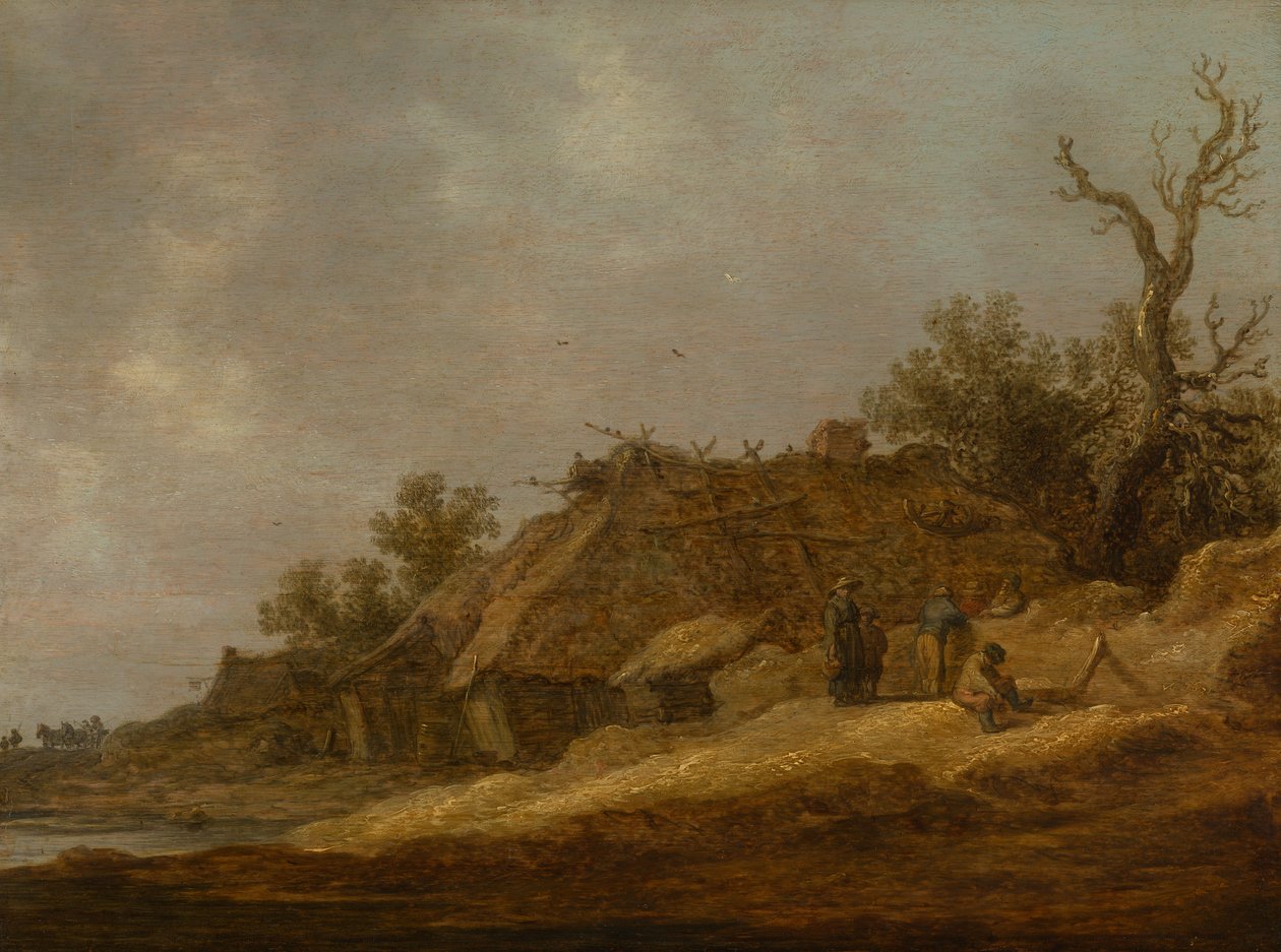 Harap bir çiftlikte ülke insanları by Jan Josephsz van Goyen