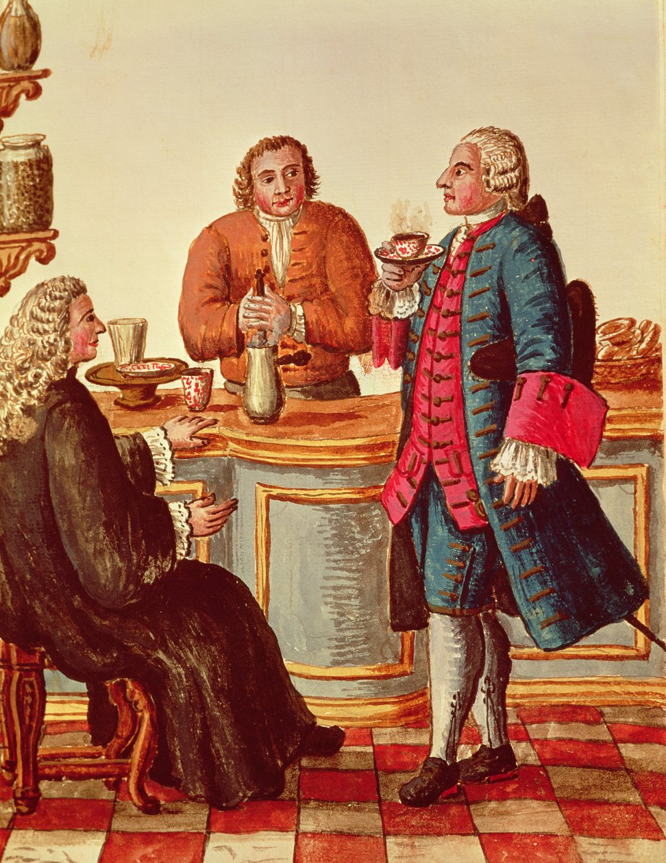 Bir Kafede Venedikli Soylular by Jan van Grevenbroeck