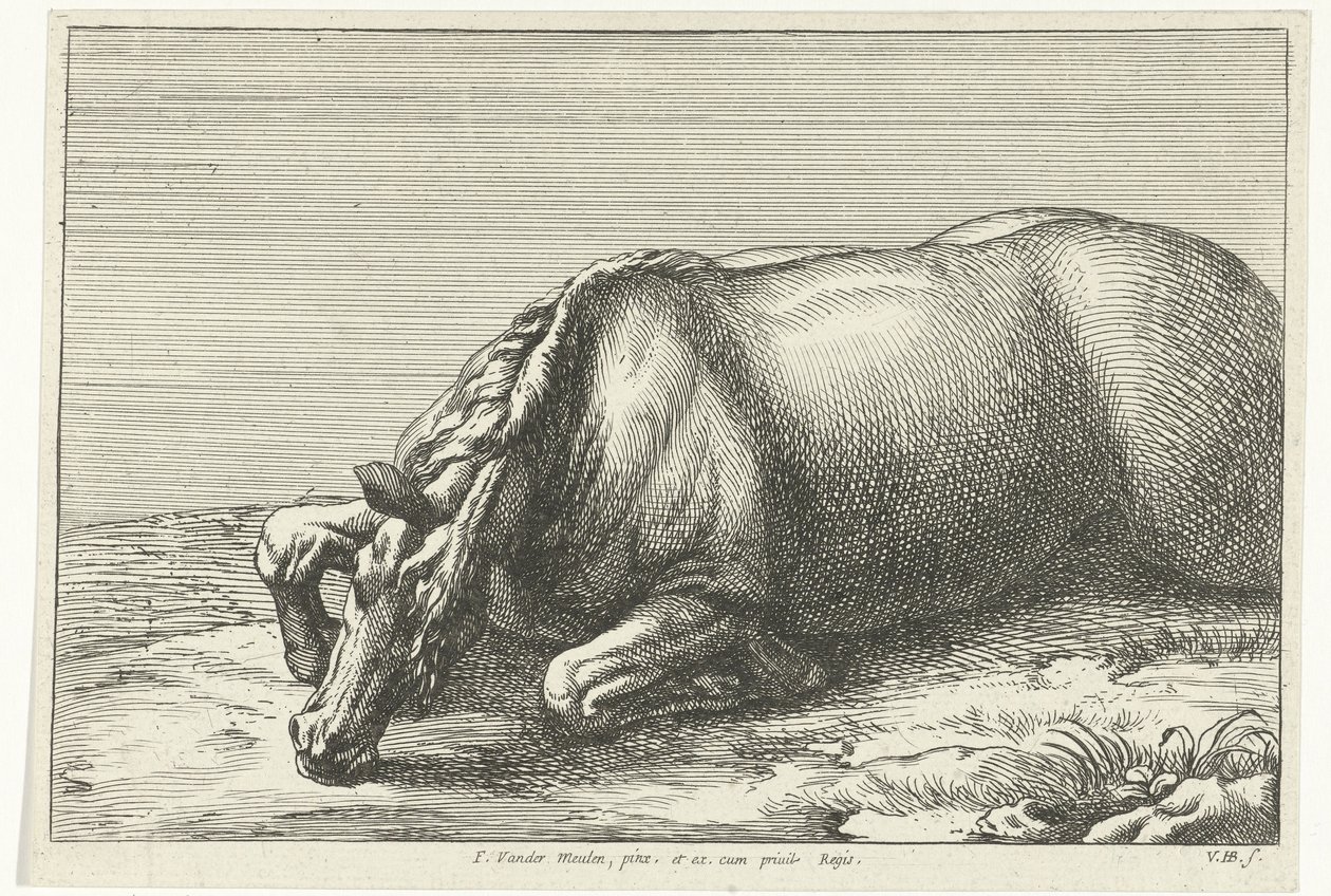 Sol taraftan görülen öldürülen at by Jan van Huchtenburgh