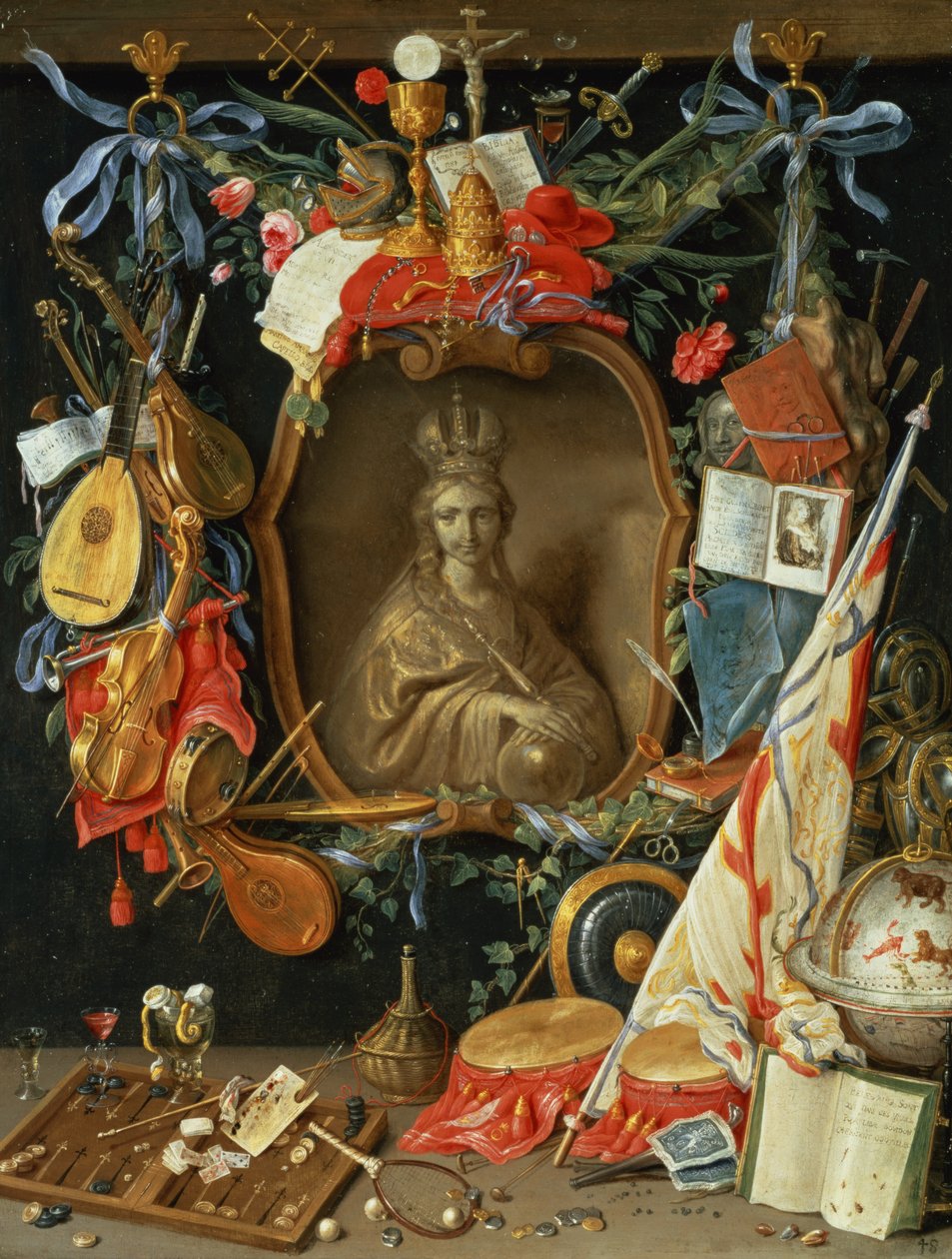Kibir Sembolleriyle Çevrili Ecclesia (bakır üzerinde) by Jan van Kessel the Elder