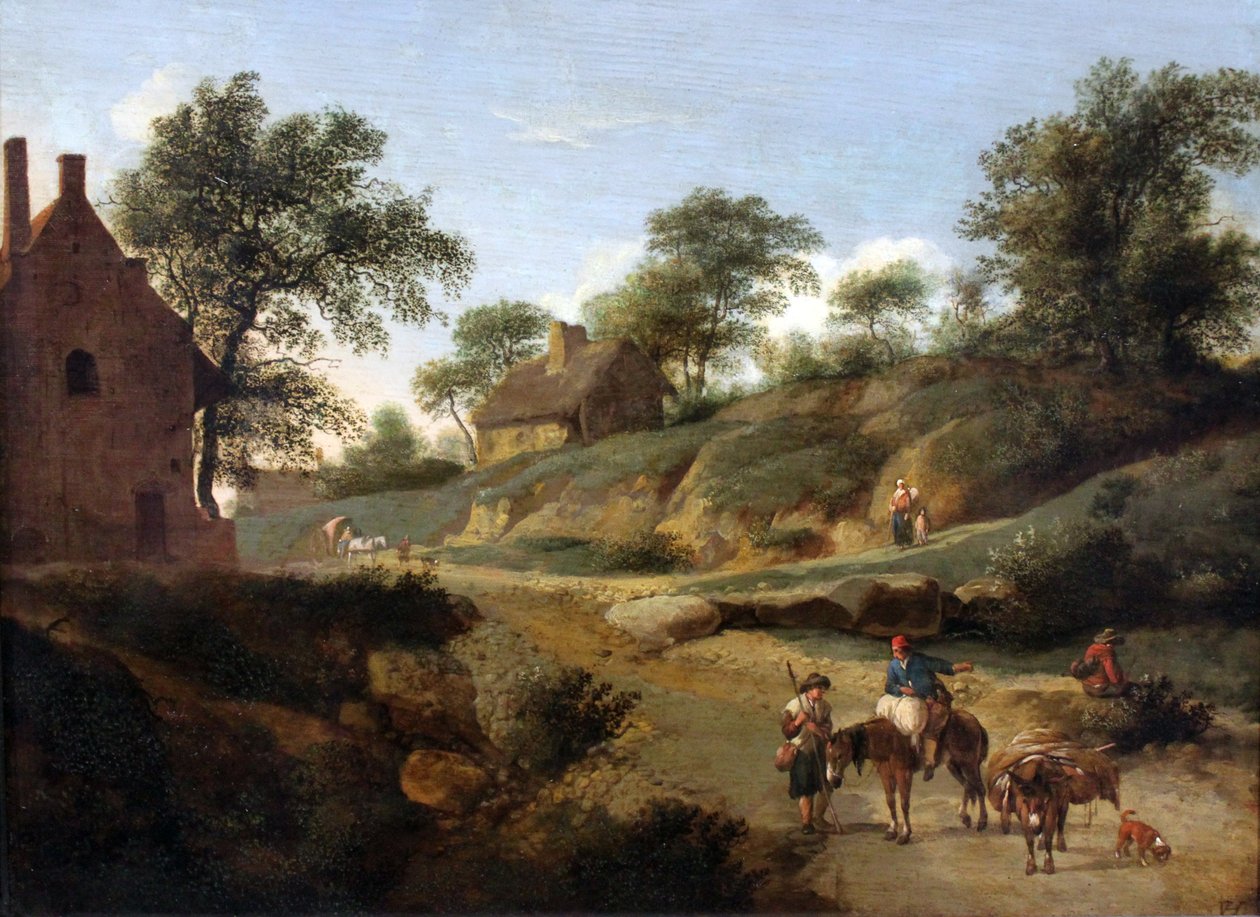 Bir Köy Yolunda by Jan van der Heyden