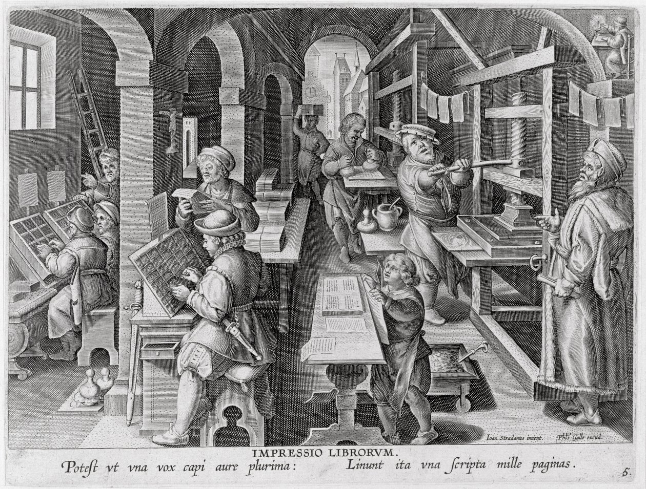 Baskının Gelişimi, Philip Galle (1537-1612) tarafından oyulmuş 