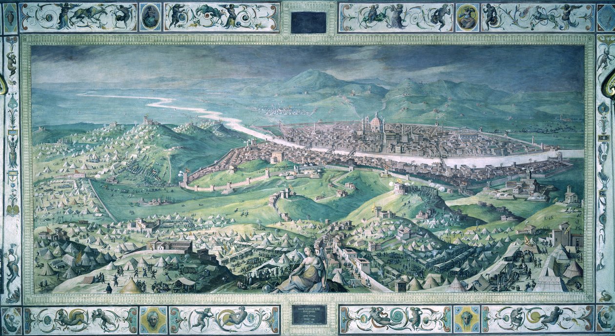 Floransa kuşatması by Jan van der Straet