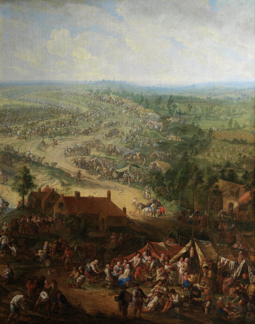 Ghent Kanalı Kazı Detayı (tuval üzerine yağlıboya) by Jan Anton Garemyn