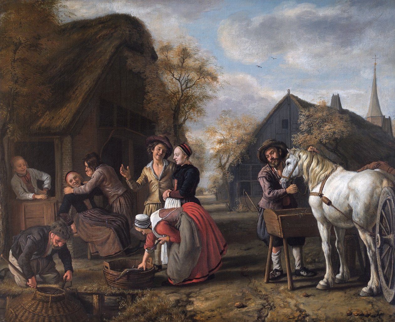 Bir Köy Manzarası by Jan (1620 76) Victors
