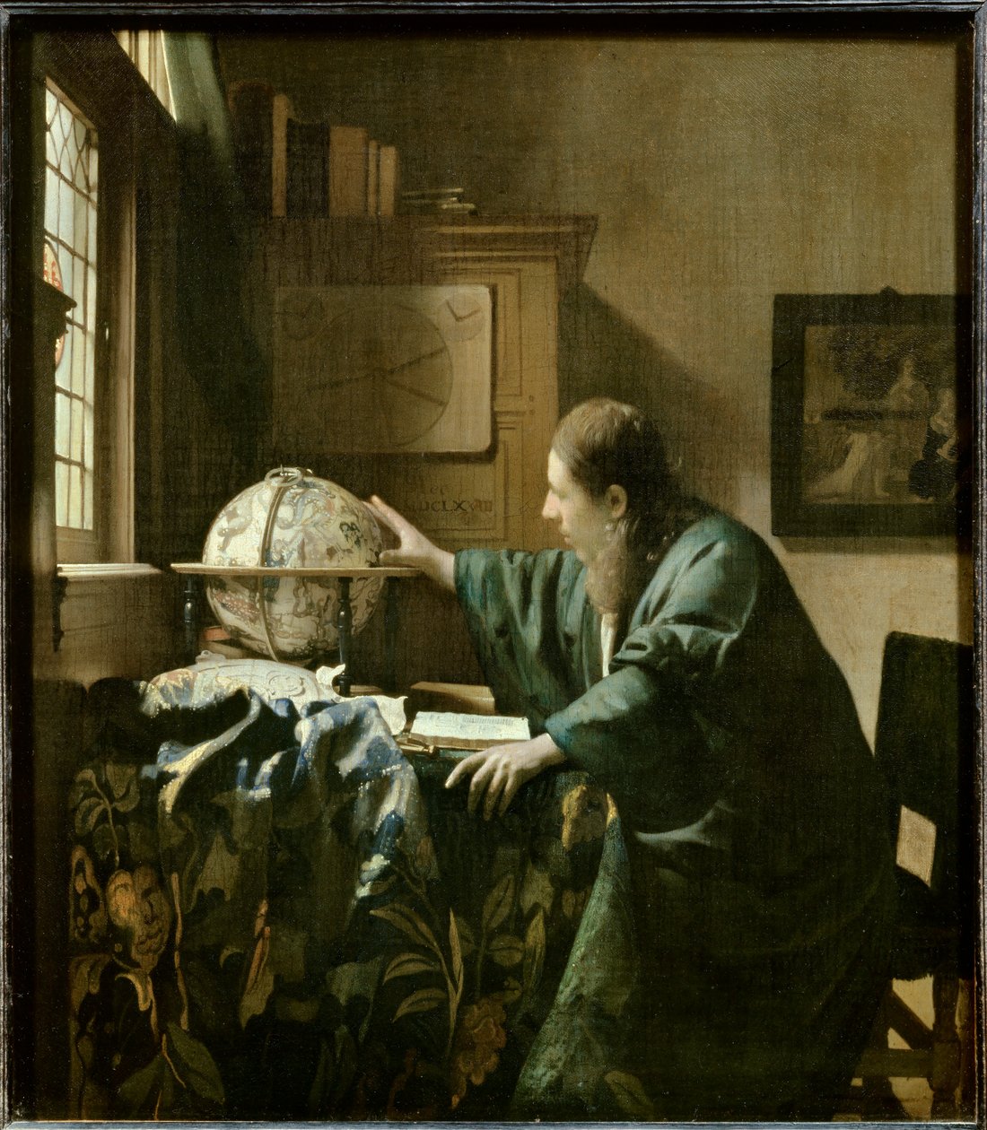 Astronom, c.1668 (tuval üzerine yağlı boya) by Jan (1632 75) Vermeer