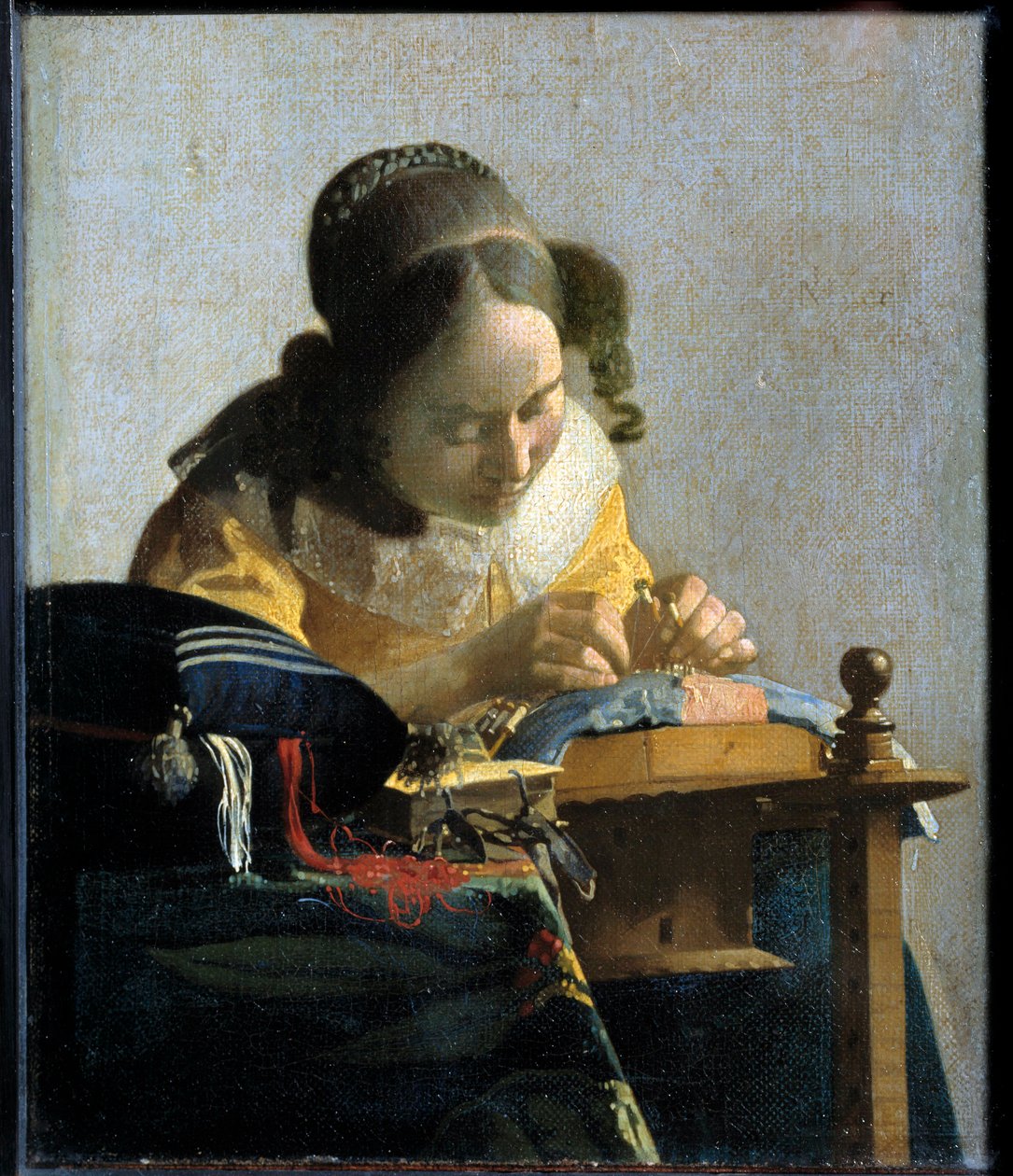 Dantel Yapıcı, c.1658-1660 (tuval üzerine yağlıboya) by Jan (1632 75) Vermeer