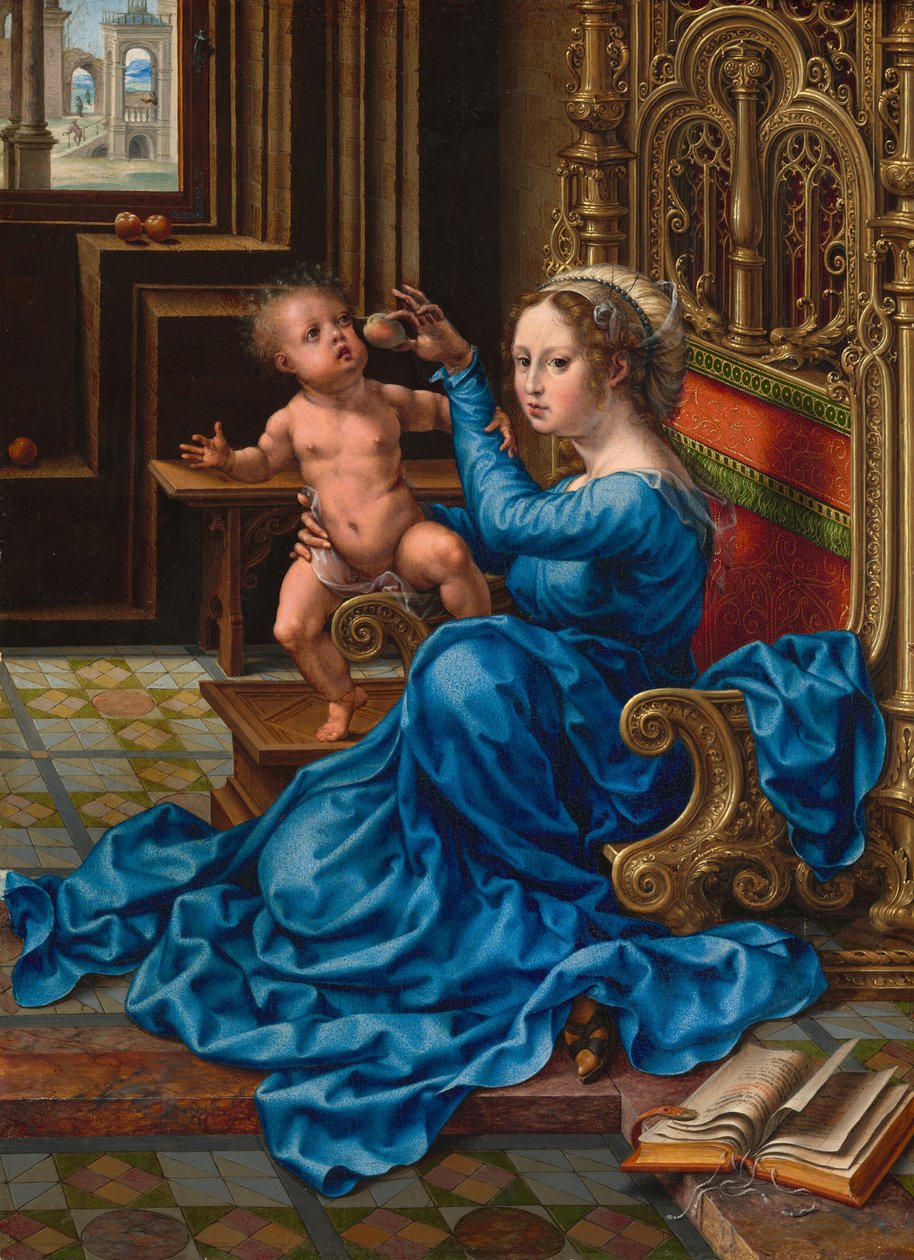 Madonna ve Çocuk, c.1532 (panel üzerine yağlıboya) by Jan (c.1472-c.1533) Gossaert