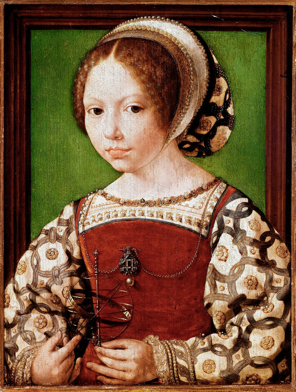 Genç bir prensesin portresi, muhtemelen Danimarkalı Dorothea (Resim by Jan (c.1472 c.1533) Gossaert