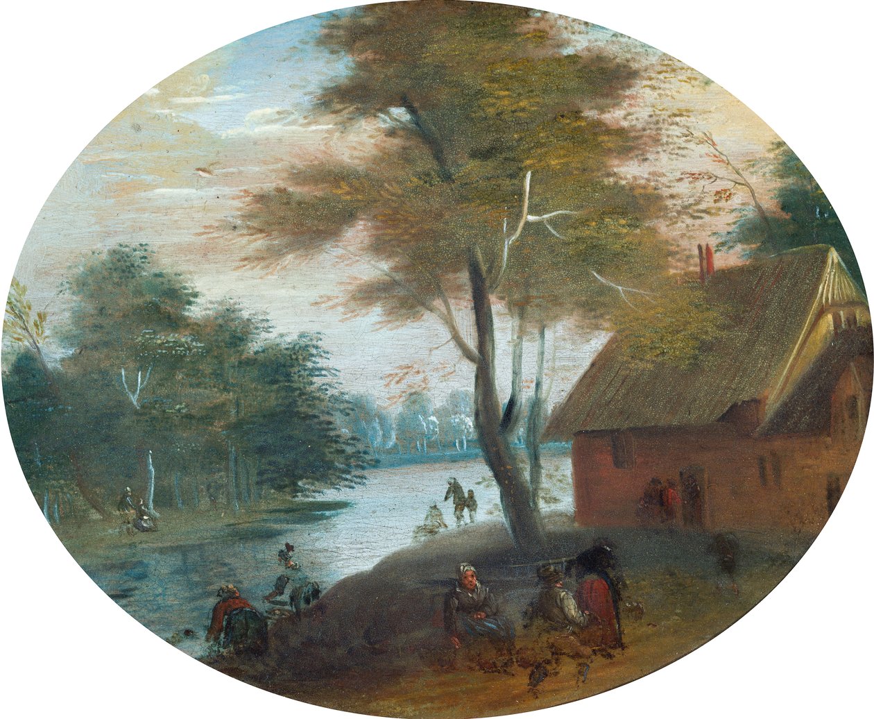 nehir sahnesi by Jan (follower of) Brueghel