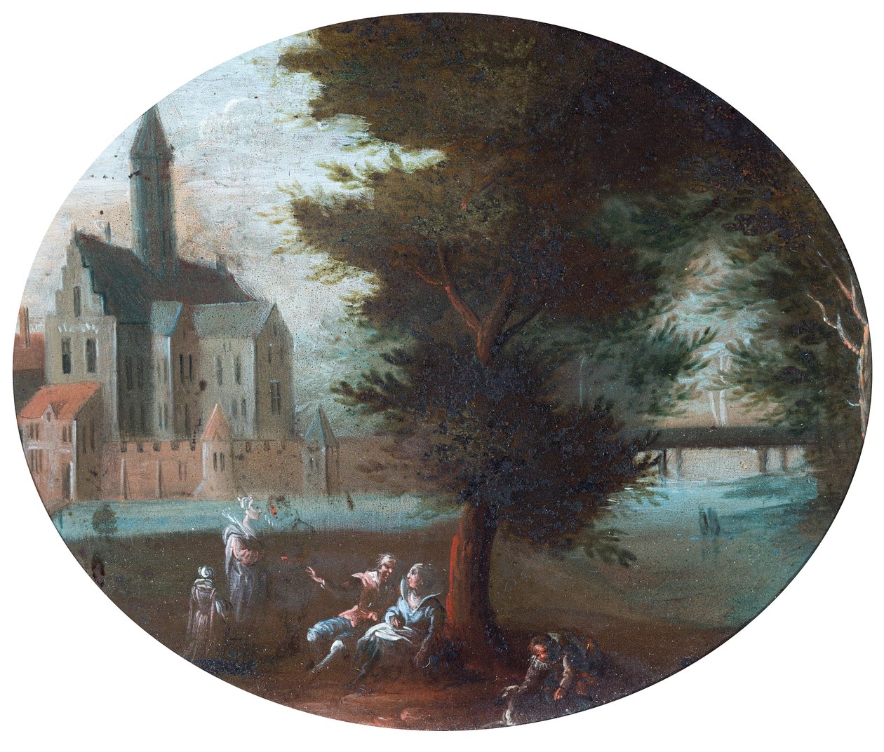 Bir parkta sahne by Jan (follower of) Brueghel