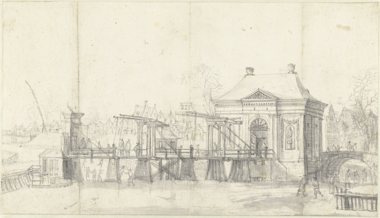 Kışın Amsterdam'da Heiligewegspoort by Jan Abrahamsz. Beerstraten